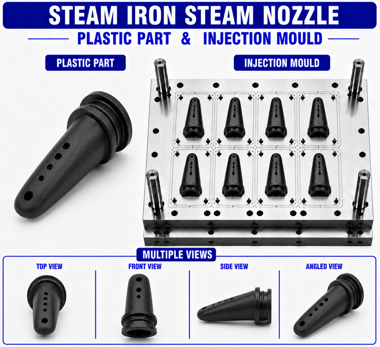 Steam Iron Plastic Steam Nozzle Mould and Moulding Service